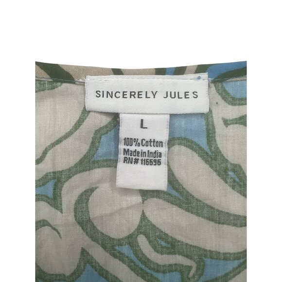 Sincerely Jules Womens Floral Print Mini Dress Large - Picture 10 of 11